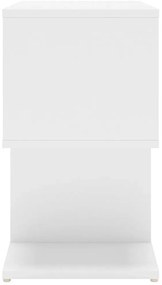 vidaXL Κομοδίνο Λευκό 50 x 30 x 51,5 εκ. από Επεξ. Ξύλο