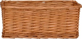 vidaXL Σετ Καλάθια Αποθήκευσης 4 τεμ. Καφέ Στοιβαζόμενα Φυσική Ιτιά