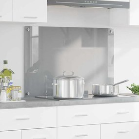 vidaXL Πίσω Πάνελ Κουζίνας Ανοιχτό γκρι 90 x 60 x 0.6 εκ.