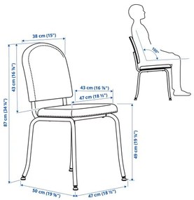 DANDERYD/EBBALYCKE τραπέζι και 4 καρέκλες, 130 cm 595.601.17