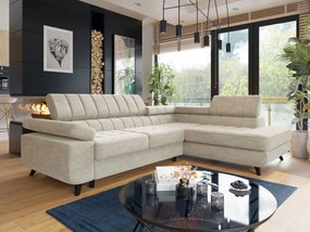 Γωνιακός καναπές Nord-Εκρού-Δεξιά