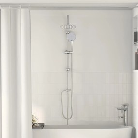 vidaXL Σύστημα Ντους Ασημί 47 x 20 x 95 εκ. Ανοξείδωτο ατσάλι