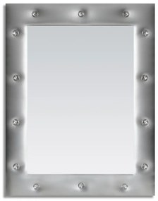 Καθρέπτης Επιτοίχιος Π55xY70 εκ. Ασημί MDF Πλαίσιο Mirrors &amp; More Xeni 1570189