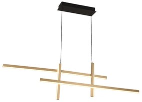 Φωτιστικό Οροφής LED Dimmable Zambelis 22022 Gold Matt