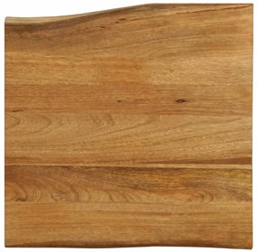 vidaXL Επιφάνεια Τραπεζιού 60x60x3,8 εκ. Live Edge Μασίφ Ξύλο Μάνγκο