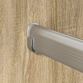 vidaXL Ράβδος Ντουλάπας 12 τμχ. Ασημί 964 x 15 x 29 mm