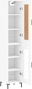 vidaXL Ντουλάπι Λευκό 34,5 x 34 x 180 εκ. από Επεξεργασμένο Ξύλο