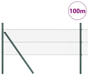 vidaXL Εξάγωνος Φράχτης Γκρί 0.8x100 μ Ατσάλι