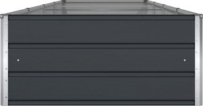 vidaXL Γλάστρα Ανθρακί 195 x 100 x 45 εκ Επικαλυμμένος Χάλυβας