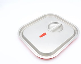 Gastronorm Lid - 2/3 GN - Stainless Steel - Airtight Seal