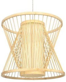 Κρεμαστό Φωτιστικό Οροφής DE PARIS Bamboo 01632 Globostar-1632-Μπεζ 1632