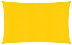 vidaXL Πανί Σκίασης Ορθογώνιο Κίτρινο 5x7 μ. HDPE 160 γρ./μ²