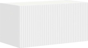 vidaXL Σετ επίπλου τηλεόρασης Επιτοίχιο 4 pcs Λευκό Επεξεργασμένο ξύλο