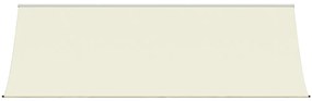 Τέντα Συρόμενη Κρεμ 350 x 150 εκ. από Ύφασμα και Ατσάλι - Κρεμ
