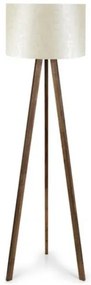 Φωτιστικό Δαπέδου Rosling Mdf- Ύφασμα Pvc Καρυδί-μπεζ 38x21x140εκ GP029-0001,6 Megapap-GP029-0001,6-Μπεζ GP029-0001,6