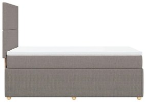 ΚΡΕΒΑΤΙ BOXSPRING ΜΕ ΣΤΡΩΜΑ TAUPE 90X200 ΕΚ. ΥΦΑΣΜΑΤΙΝΟ 3294236