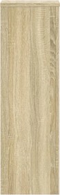 vidaXL Βάσεις Φυτών 2 Τεμ. Sonoma Δρυς 25x25x80 εκ. Επεξεργασμένο Ξύλο