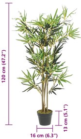 vidaXL Δέντρο Μπαμπού Τεχνητό 552 Κλαδιά Πράσινο 120 εκ.