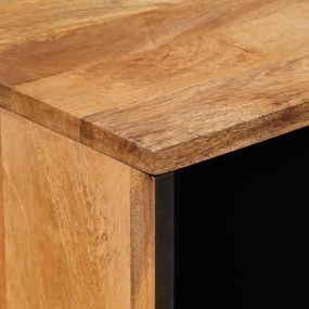 vidaXL Πλαϊνό γραφείο Φυσικό 80 x 33 x 75 εκ Στερεό ξύλο μάνγκο