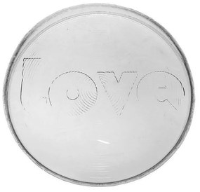 Πιατέλα Στρογγυλή Love Μικρή Hor1424K1 Φ22cm Clear Espiel Glass