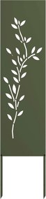 vidaXL Οθόνη Ιδιωτικότητας Κήπου Floral Λαδί 32 χ 140 εκ