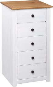 vidaXL Μπουφές Λευκός 46 x 40 x 89 εκ. από Ξύλο Πεύκου Σειρά Panama