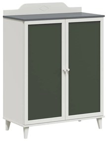 vidaXL Ντουλάπα με δύο πόρτες και πρόσοψη από μαυροπίνακα ROROS