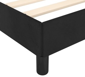 vidaXL Σκελετός Κρεβατιού Χωρίς Στρώμα Μαύρο 160x200 εκ. Βελούδινο