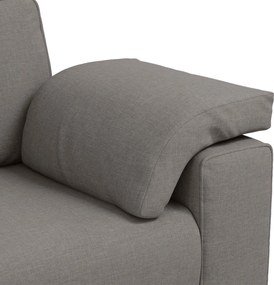 vidaXL 3-Θέσιος καναπές Taupe 220 cm ύφασμα