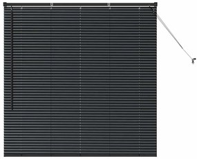 vidaXL Ρολό Παραθύρου με κουρτίνες Άλλο Μαύρο 80 x 130 εκ Αλουμίνιο