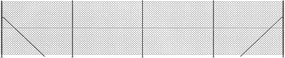 vidaXL Συρματόπλεγμα Περίφραξης Ανθρακί 1,4 x 10 μ. με Βάσεις Φλάντζα