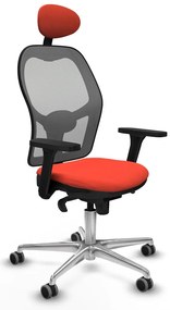 Καρέκλα γραφείου με κεφαλάρι Jorquera Piqueras y Crespo 3D086G1 Σκούρο Πορτοκαλί
