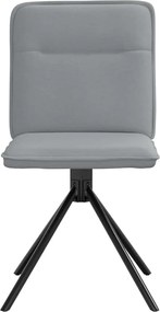 vidaXL Καρέκλες Τραπεζαρίας 4 τεμ Αν. Γκρι Υφασμάτινες