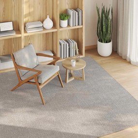 vidaXL Χαλιά χώρου LUGO Κρέμα και Ταπεί 200 x 200 cm Πολυεστέρας