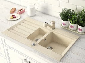 Μπαταρία κουζίνας με αποσπώμενο ντους FREYA FERRO-Sand