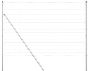 vidaXL Περίφραξη αγρού Ασημί 25 x 1.6 μ Γαλβανισμένος χάλυβας