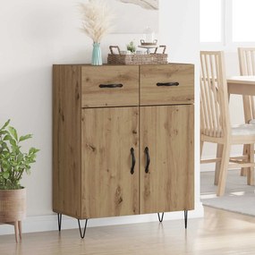 vidaXL Πλαϊνό γραφείο με συρτάρι Artisan Oak 69,5 x 34 x 90 εκ.