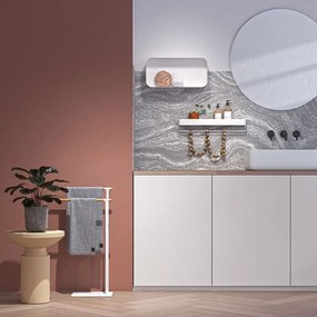 Brix white large ράφι + κρεμάστρα Sealskin