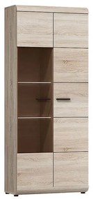 MATIS Βιτρίνα ψηλή επιδαπέδια Δρυς Link 80x194εκ MatisLM153300509