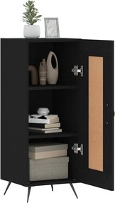 vidaXL Ντουλάπι Μαύρο 34,5 x 34 x 90 εκ. από Επεξεργασμένο Ξύλο