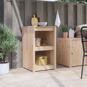 vidaXL Ντουλάπα εξωτερικής κουζίνας 55x55x92 cm Μασίφ ξύλο πεύκου