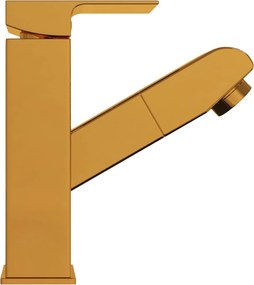 vidaXL Μπαταρία Νιπτήρα Μπάνιου Αποσπώμενη Χρυσή 157 x 172 χιλ.