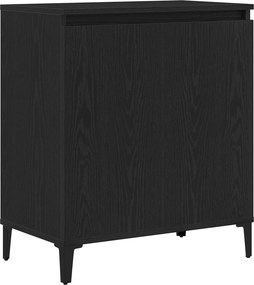 vidaXL Πλαϊνό γραφείο Μαύρη Οξυά 60 x 35 x 70 cm Επεξεργασμένο ξύλο