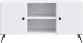 vidaXL Ντουλάπι TV Λευκό 102 x 34,5 x 50 εκ. Επεξεργασμένο Ξύλο