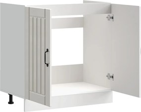 vidaXL Ντουλάπι βάσης νεροχύτη "Lucca" High Gloss White