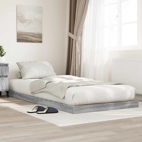 vidaXL Κρεβάτι δαπέδου Σονόμα 75 x 190 cm Επεξεργασμένο ξύλο