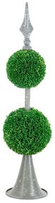 Artekko Boxwood Πράσινος Πλαστικός Τεχνητός Πύξος σε Μεταλλική Βάση (17.8x17.8x67.3)cm Artekko 35412-DS