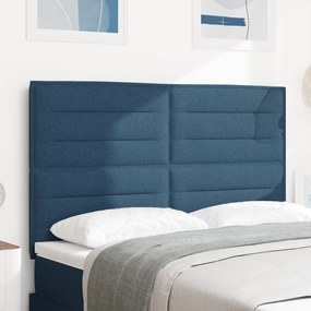 vidaXL LED Κεφαλάρι Γραμμών Σχεδίαση Μπλε 80 εκ Ύφασμα