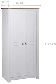 vidaXL Ντουλάπα 80 x 50 x 171,5 εκ. από Μασίφ Ξύλο Πεύκου Σειρά Panama