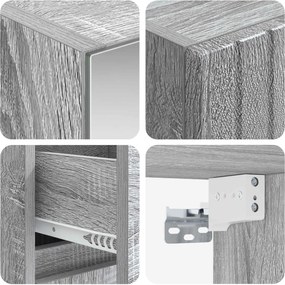 vidaXL Σετ Επίπλων Μπάνιου 4 pcs Γκρι Sonoma